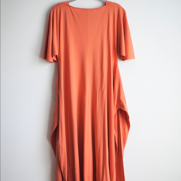 JW Anderson knotted short sleeve women’s Uniqlo drape stylish new dress - Picture 5 of 11